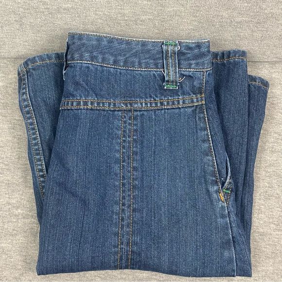 Eddie Bauer Dresses & Skirts - Eddie Bauer‎ Womens Blue Jean Pleated Pocketed Mini Skirt Size 4